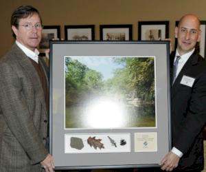 McWane President G. Ruffner Page, Jr. Accepts Plaque of Appreciation